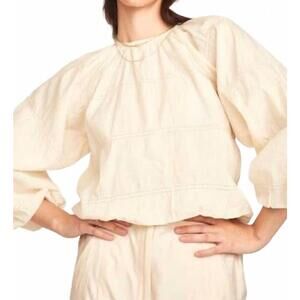 NEW MIRTH andaman bubble top in alabaster